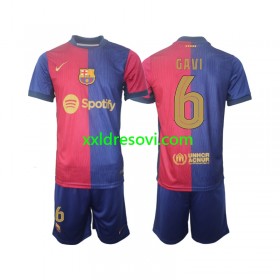 FC Barcelona UCL Font Gavi 6 Domaći Dječji Nogometni Dres 2024-2025